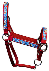 red haute horse holiday halter