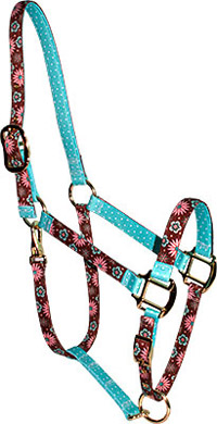 red haute horse halter