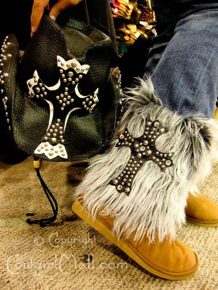 MeBootz with Custom Cross Bling